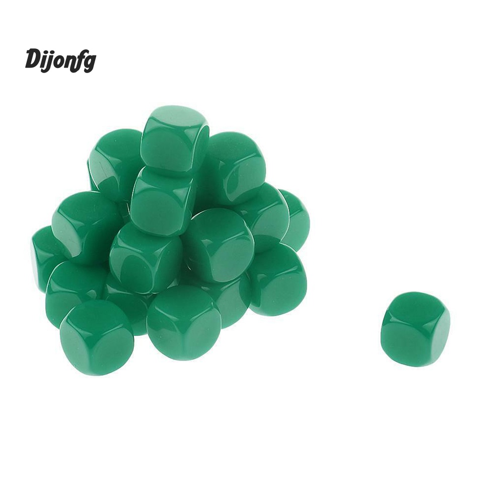 Dj 20 Chiếc 16 Mm Opaque Trống D6 Sáu Mặt Xúc Vice Đồ Chơi Giảng Dạy Tài Nguyên Dự Tiệc Tiếp Liệu