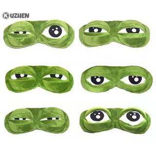 Kuzhen Mặt Nạ Che Mắt Ngủ Thư Giãn Hình Ếch 3d Buồn Ngủ Du Lịch
