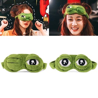 Kuzhen Mặt Nạ Che Mắt Ngủ Thư Giãn Hình Ếch 3d Buồn Ngủ Du Lịch