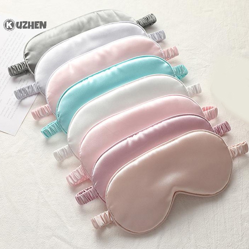 Kuzhen Miếng Che Mắt Ngủ Hai Mặt Bằng Lụa Nguyên Chất Tốt Cho Sức Khỏe