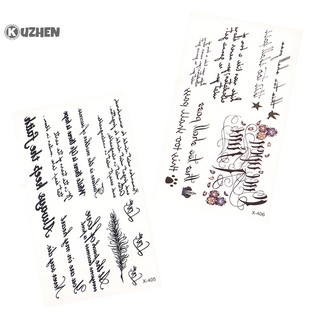 Hình xăm chữ cái tạm thời chống thấm nước KUZHEN