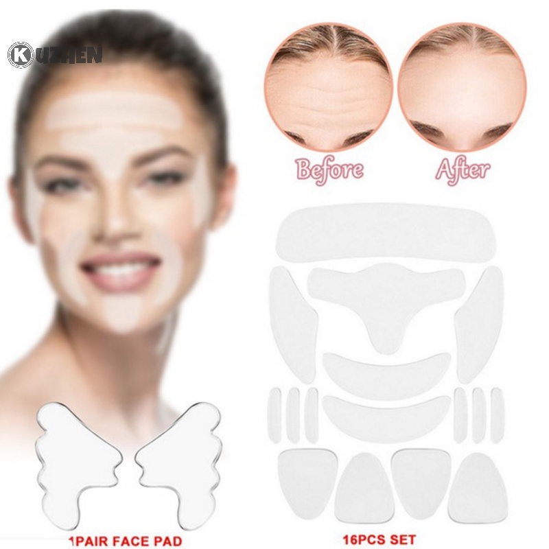 18 Miếng Dán silicone Loại Bỏ Nếp Nhăn Mắt Có Thể Tái Sử Dụng