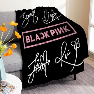 Chăn flannel Blackpink mềm mại cho giường, điều hòa, ngủ văn phòng - Jisoo, Jennie, Rosé, Lisa