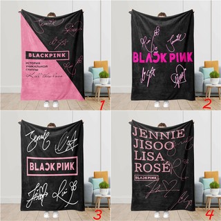 Chăn flannel Blackpink mềm mại cho giường, điều hòa, ngủ văn phòng - Jisoo, Jennie, Rosé, Lisa
