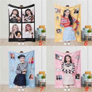 Chăn flannel Blackpink mềm mại cho giường, điều hòa, ngủ văn phòng - Jisoo, Jennie, Rosé, Lisa