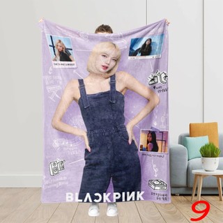 Chăn flannel Blackpink mềm mại cho giường, điều hòa, ngủ văn phòng - Jisoo, Jennie, Rosé, Lisa