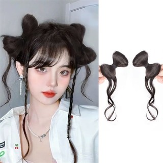 Tóc Giả Nơ Xoăn Nhẹ Lơi 20cm, Tóc Nơ Giả Y2K phong cách Hàn Quốc Ngọt Ngào Hamin Store