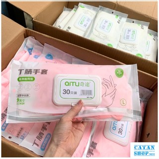 Găng tay cao su, Hộp 30 găng tay làm bếp nấu ăn, Găng tay rửa bát siêu dai không mùi dùng lại nhiều lần GD748-Gang30