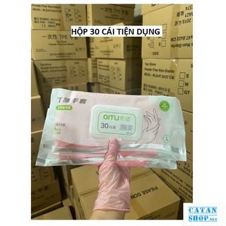Găng tay cao su, Hộp 30 găng tay làm bếp nấu ăn, Găng tay rửa bát siêu dai không mùi dùng lại nhiều lần GD748-Gang30