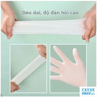Găng tay cao su, Hộp 30 găng tay làm bếp nấu ăn, Găng tay rửa bát siêu dai không mùi dùng lại nhiều lần GD748-Gang30
