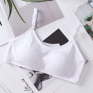 Áo Ngực cotton Có Mút Nâng Ngực Chống Rung Màu Sắc Tinh Khiết