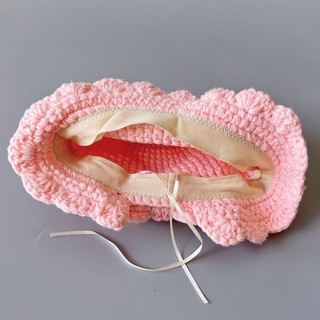 Mùa Xuân Thu Bé Gái Lưu Vực Mũ Len Trẻ Em Xô Mũ Handmade Tóc Giả Mũ