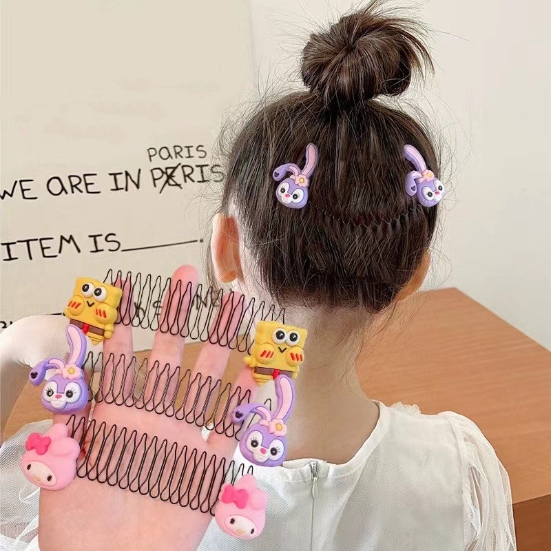 Dễ Thương Lược Kim Loại Chải Tóc / Lược Chải Tóc Vô Hình Linh Hoạt Kiểu Hoạt Hình Xinh Xắn