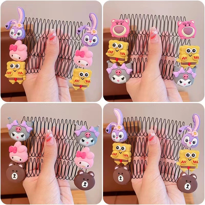 Dễ Thương Lược Kim Loại Chải Tóc / Lược Chải Tóc Vô Hình Linh Hoạt Kiểu Hoạt Hình Xinh Xắn