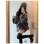 Áo sweater Dệt Kim Mềm Mại Dáng Rộng Cổ Chữ v Thời Trang Thu Đông Cho Nữ