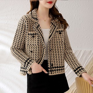 Z Áo Khoác cardigan Dệt Kim Dáng Rộng Thời Trang Thu Đông Cho Nữ