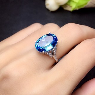 ⭐ Nhẫn Citrine và Sapphire màu sắc đa dạng, vàng sang trọng, trang sức đơn giản cho nam và nữ