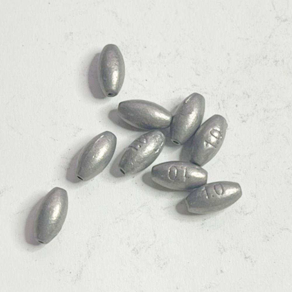 HOBBYIN 20 Chiếc Chìm Trọng Lượng Câu Cá, Hình Ô Liu 0.4g-4g Chì Câu Cá, Chì Câu Cá Trượt Bắn Chìm Cá Chép Câu Cá