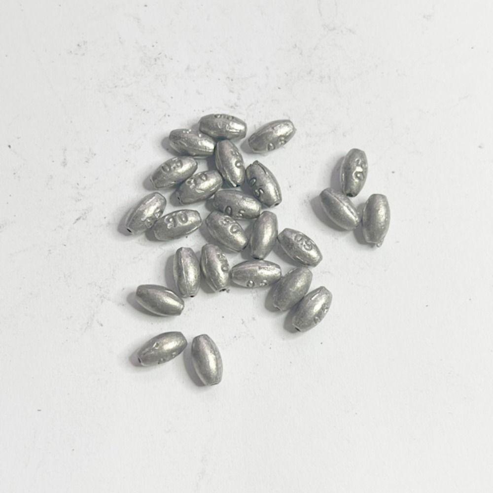 HOBBYIN 20 Chiếc Chìm Trọng Lượng Câu Cá, Hình Ô Liu 0.4g-4g Chì Câu Cá, Chì Câu Cá Trượt Bắn Chìm Cá Chép Câu Cá