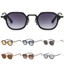KANGN Punk Shades, Kính râm vuông nhỏ khung kim loại Y2K, Kính râm lái xe bảo vệ UV400 cổ điển dành cho nữ và nam giới