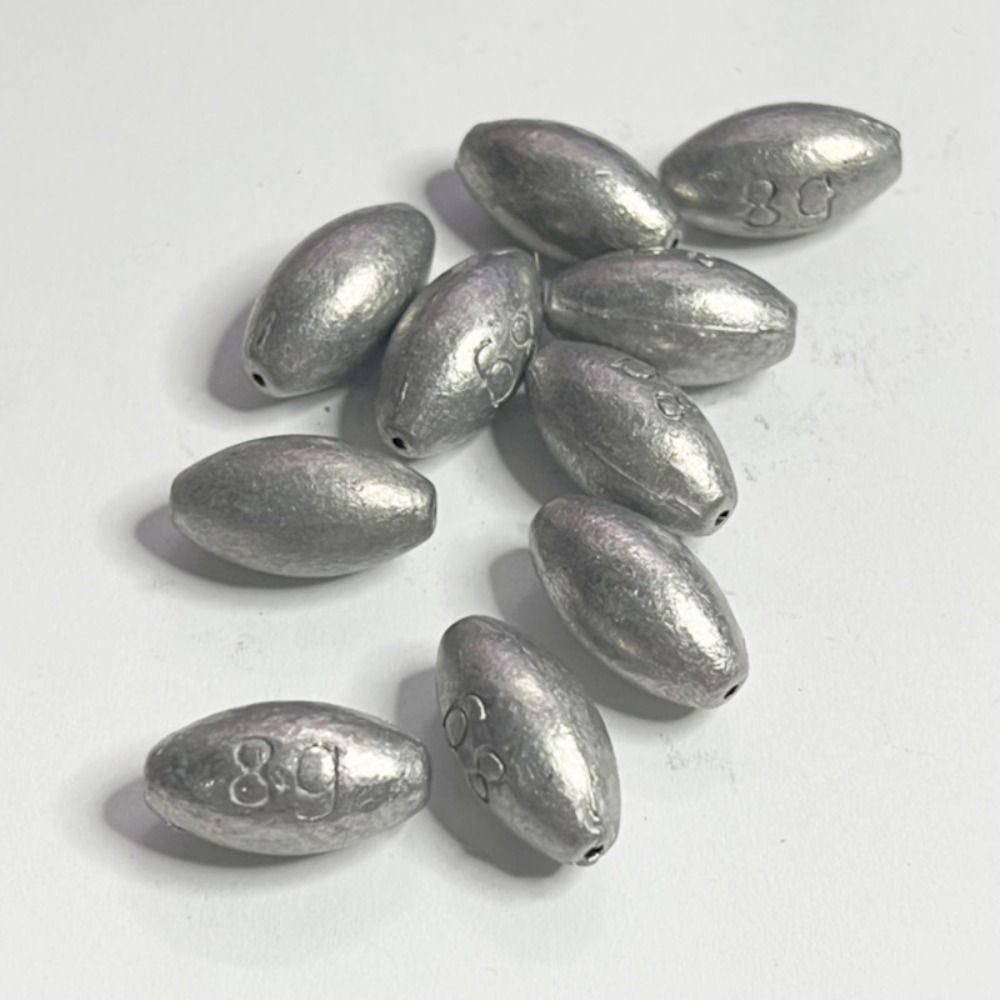 HOBBYIN 20 Chiếc Chìm Trọng Lượng Câu Cá, Hình Ô Liu 0.4g-4g Chì Câu Cá, Chì Câu Cá Trượt Bắn Chìm Cá Chép Câu Cá