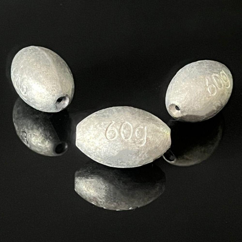 HOBBYIN 20 Chiếc Chìm Trọng Lượng Câu Cá, Hình Ô Liu 0.4g-4g Chì Câu Cá, Chì Câu Cá Trượt Bắn Chìm Cá Chép Câu Cá