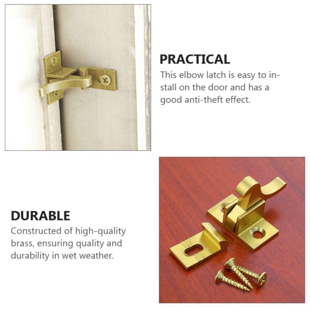 Khóa chốt chim UMITY, Khóa khuỷu tay cửa cải tiến nhà bằng đồng thau, Móc cửa sổ tự động có độ ồn thấp kiểu cổ điển Cửa bắt cửa sổ