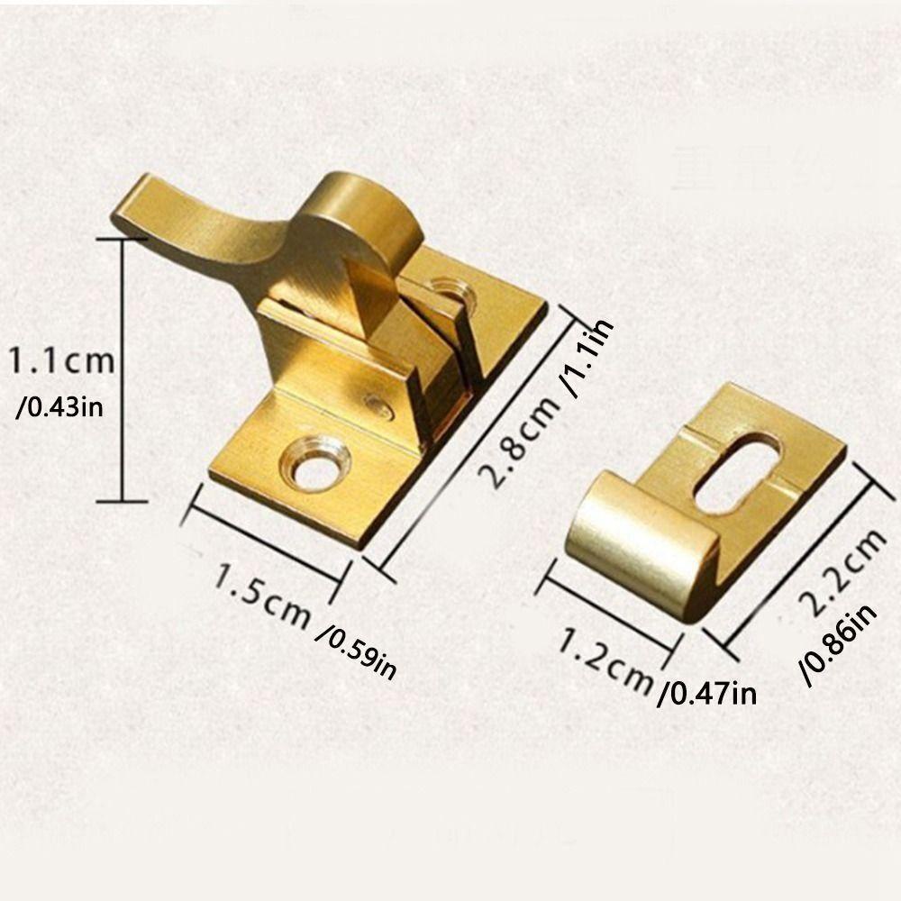 Khóa chốt chim UMITY, Khóa khuỷu tay cửa cải tiến nhà bằng đồng thau, Móc cửa sổ tự động có độ ồn thấp kiểu cổ điển Cửa bắt cửa sổ