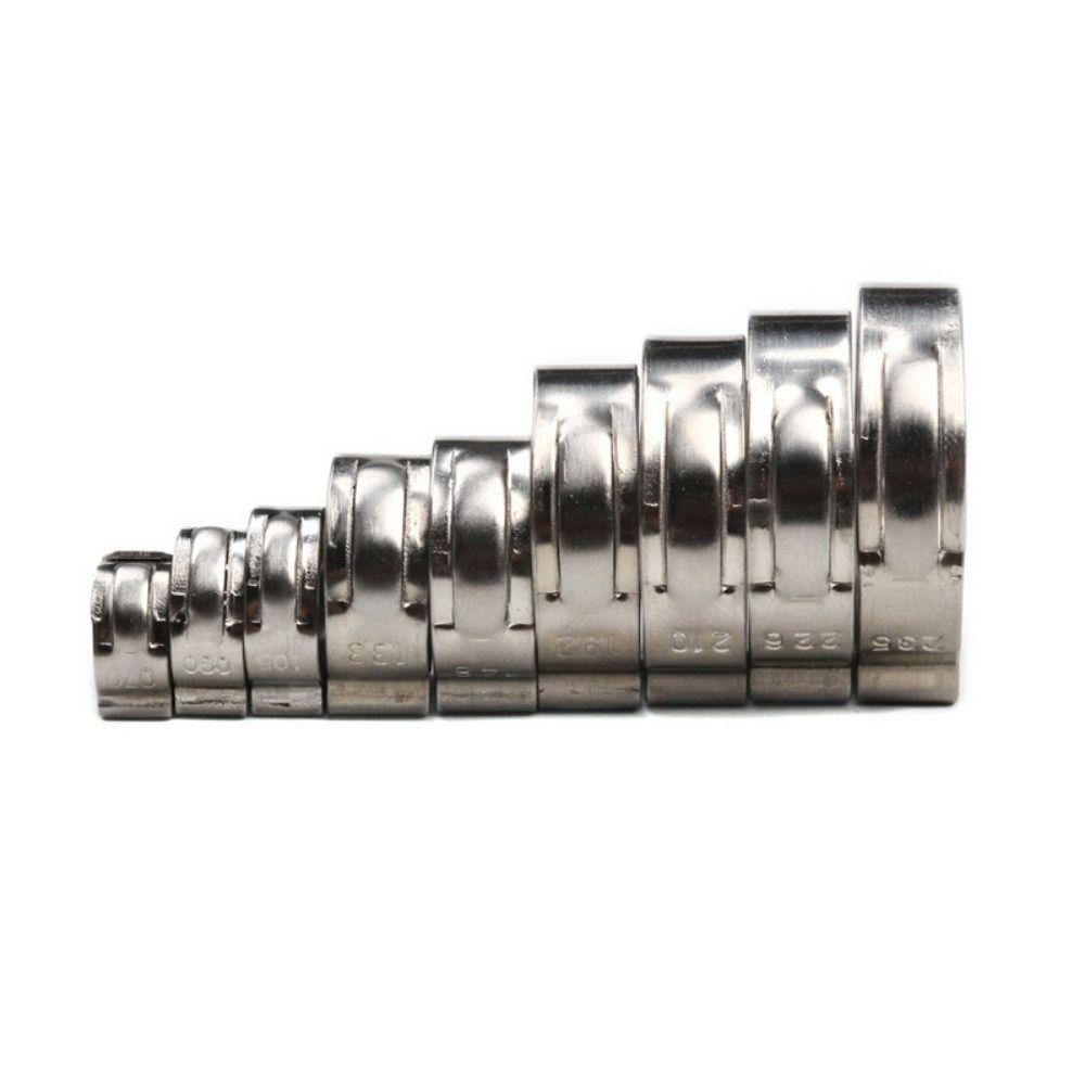 HOBBYIN 10 Kẹp Ống 5.3-31mm, thép không gỉ 304, điều chỉnh, tai đơn, bộ phân loại ống tròn