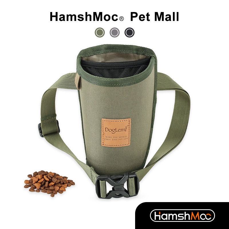 HamshMoc Tay Miễn Phí Cho Chó Điều Trị Túi Di Động Cho Chó Ăn Nhẹ Dễ Dàng Mang Theo Huấn Luyện Túi Ăn Nhẹ Túi Phân Phối Phụ Kiện Cho Chó