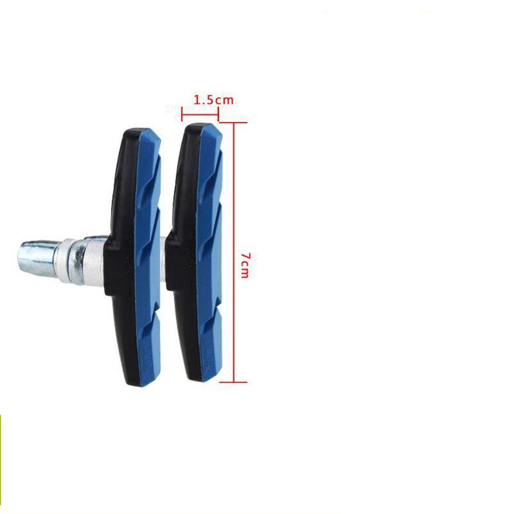MONOSTYLE 1 Cặp Má Phanh Xe Đạp V, Má Phanh Im Lặng Xe Đạp Bền Lâu Dài, Hiệu Suất Cao Su Tốt + Kim Loại 3 Màu Má Phanh Cao Su Thiết Bị Cưỡi