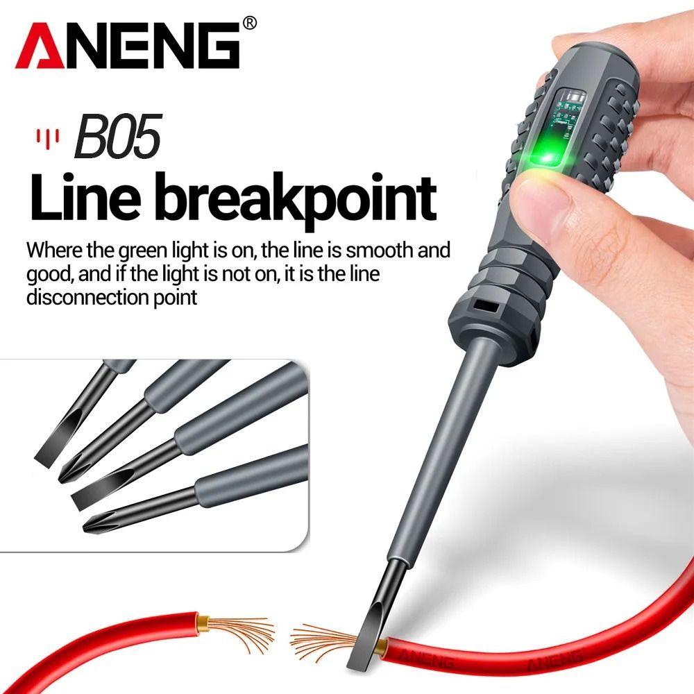 Tua vít TPKSF98, Dụng cụ thợ điện có đèn báo Bút thử điện, Máy dò trực tiếp Zero đa chức năng Word / Cross Máy dò điện áp cảm ứng thông minh Bút gia dụng