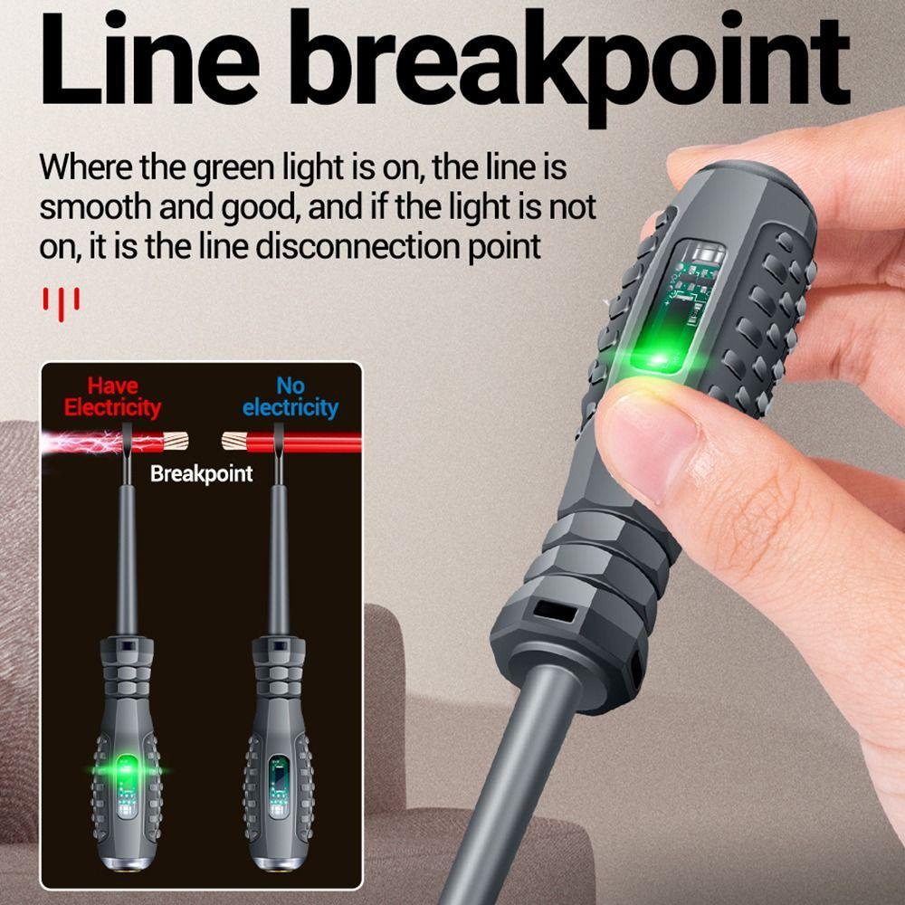 Tua vít TPKSF98, Dụng cụ thợ điện có đèn báo Bút thử điện, Máy dò trực tiếp Zero đa chức năng Word / Cross Máy dò điện áp cảm ứng thông minh Bút gia dụng