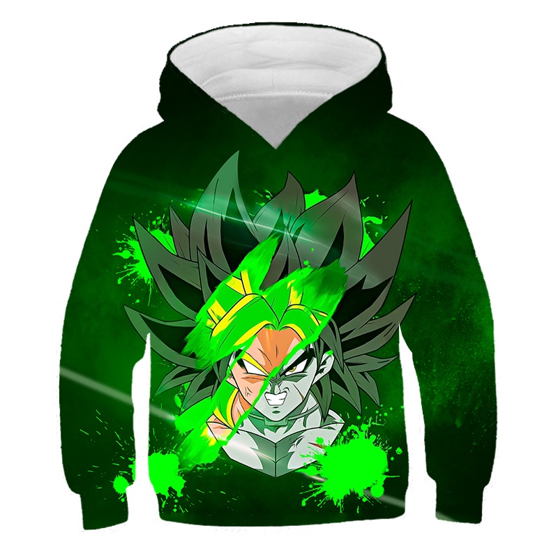 Áo hoodie Tay Dài Dáng Rộng In Hình goku veget dragon ball z 3d Thời Trang Xuân Thu 2023 Dành Cho Trẻ Em