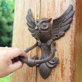 Tay Nắm Cửa Bằng Sắt Hình Chim Cú Cổ Điển