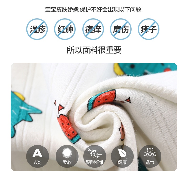 Trẻ Em Quần Áo Mùa Thu Quần Dài 90-160 Kích Thước Bé Trai Bé Gái Mùa Thu Phong Cách Mới Jacquard Cotton Bộ Đồ Lót Dài Tay Bộ Đồ Ngủ Nhà Quần Áo RKEJ