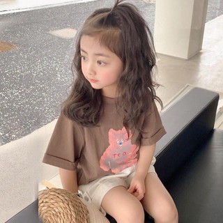 AT6-M-[tomnaukids] Áo thun cộc tay bé gái vải Cotton tay phối lai nhẹ cực xinh - Size 9-40Kg