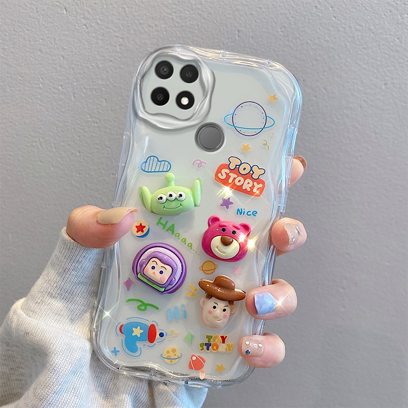 ốp lưng Oppo A15 Ốp Điện Thoại tpu Mềm Trong Suốt Phối Búp Bê Gấu Dễ Thương Dành Cho oppo a15 a15s TY