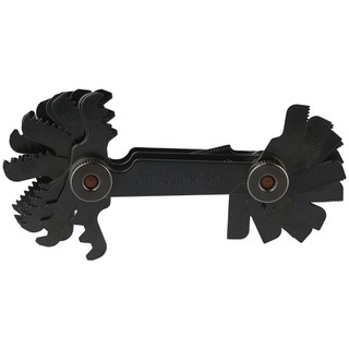 Đồng hồ đo cắt FEASTLY, Thép không gỉ 55 độ & 60 độ Vít Thread Pitch Gauge, Đa năng 52 chiếc Thước đo chỉ số & Imperial Đo lường công nghiệp