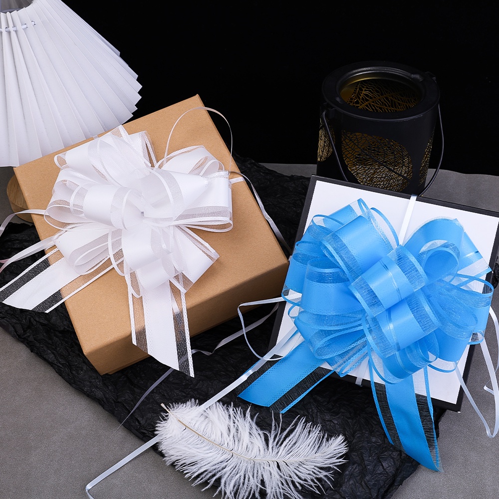 Cuộn Dây Ruy Băng Thắt Nơ Lớn / Thắt Nơ Trang Trí Tiệc Cưới / Giáng Sinh Lãng Mạn diy