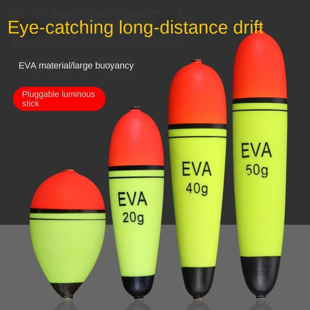 Phao câu cá bằng bọt LACYES, 10g-120g Phao câu cá Bobber, Phao nổi Loại bụng lớn Độ cứng cao Câu cá biển nổi cao