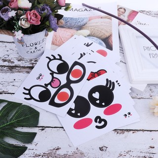 Bộ 2 Miếng Dán Bụng Biểu Cảm Hoạt Hình Dễ Thương Dùng Làm Đạo Cụ Chụp Ảnh Cho Mẹ Bầu