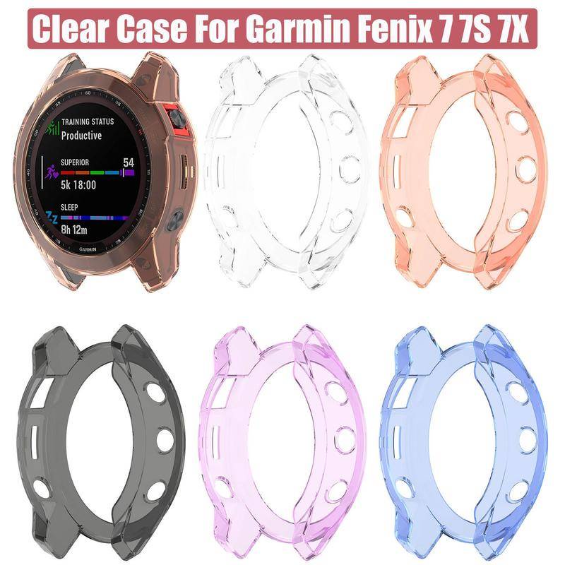 Ốp Bảo Vệ Cho Garmin Epix Gen 2 Đồng Hồ Thông Minh Bảo Vệ Khung Pha Lê Mềm Trong Suốt Tpu Dành Cho Fenix 7S 7X 7 Sapphire Năng Lượng Mặt Trời