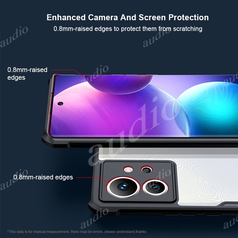 Infinix GT 50 Pro 5G Chống Rơi Giáp Trong Suốt Acrylic Chống Sốc Ống Kính Camera Bảo Vệ Dành Cho Infinix GT 20 30 50 Pro GT20 GT30 GT50 Pro GT20Pro GT50Pro 5G Vỏ Điện Thoại TPU Mềm