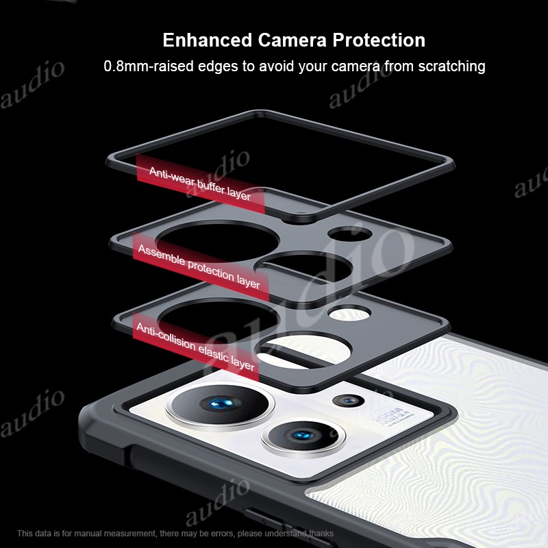 Infinix GT 50 Pro 5G Chống Rơi Giáp Trong Suốt Acrylic Chống Sốc Ống Kính Camera Bảo Vệ Dành Cho Infinix GT 20 30 50 Pro GT20 GT30 GT50 Pro GT20Pro GT50Pro 5G Vỏ Điện Thoại TPU Mềm