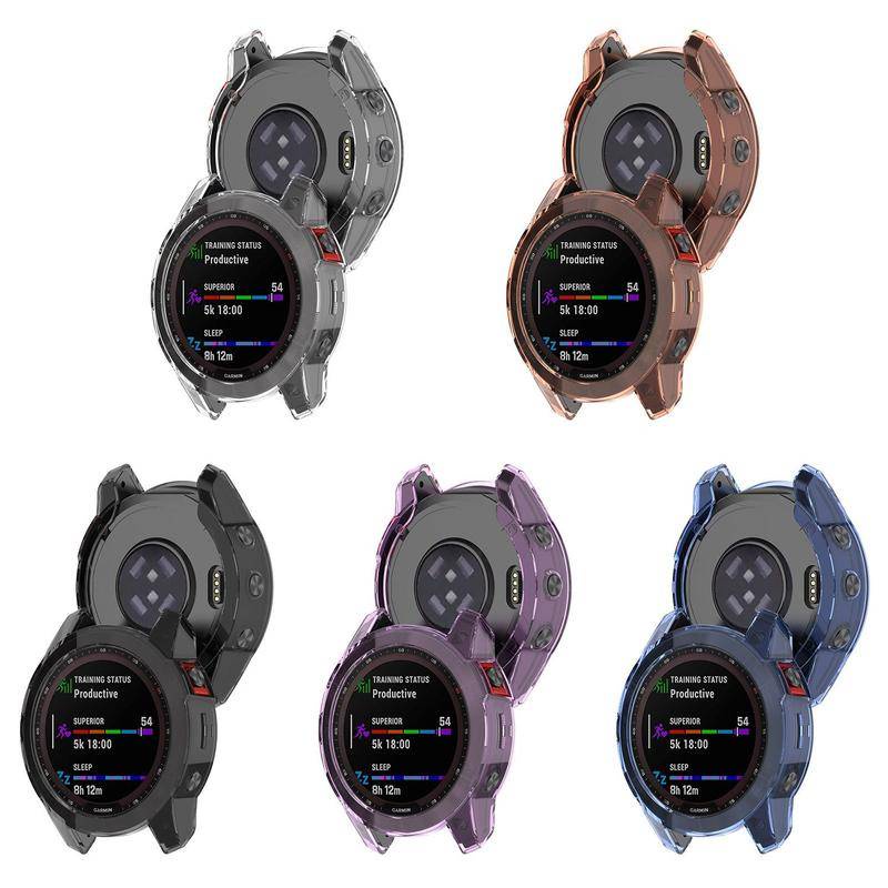 Ốp Bảo Vệ Cho Garmin Epix Gen 2 Đồng Hồ Thông Minh Bảo Vệ Khung Pha Lê Mềm Trong Suốt Tpu Dành Cho Fenix 7S 7X 7 Sapphire Năng Lượng Mặt Trời