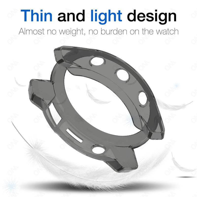 Ốp Bảo Vệ TPU Cho Garmin Fenix 7s 7x 7 Đồng Hồ Thông Minh Trong Suốt Nhiều Màu Sắc Mềm Bảo Vệ Vỏ Phụ Kiện