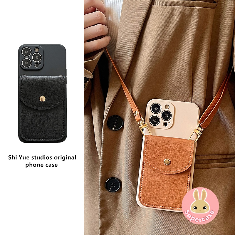 Thời Trang Ốp Điện Thoại Silicon Kèm Ví Và Dây Đeo Cho redmi note 11 10 9 8 pro 11s 10s 4g 5g 9s 8t 7 pro k40 k30 k20 pro