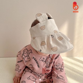 Mũ tai bèo, mũ che nắng họa tiết gấu thời trang cho bé từ 6 tới 12 tháng