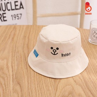 Mũ vành Bucket thêu hình động vật đáng yêu cho bé